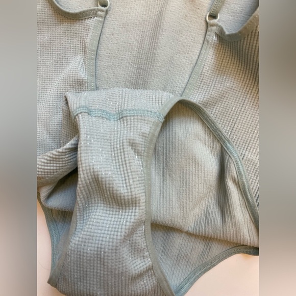 Out from under Urban Outfitters Seafoam bodysuit or swimsuit top women’s size L - Picture 4 of 5